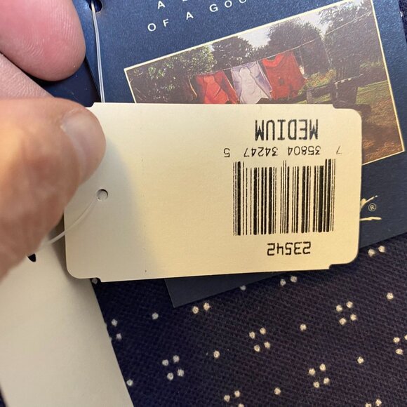 Van Heusen 417 Mens Polo Shirt Medium Over Easy Polo Shirt Navy Blue New With Ta - Picture 9 of 10